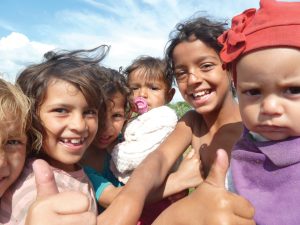 Roma children smiling